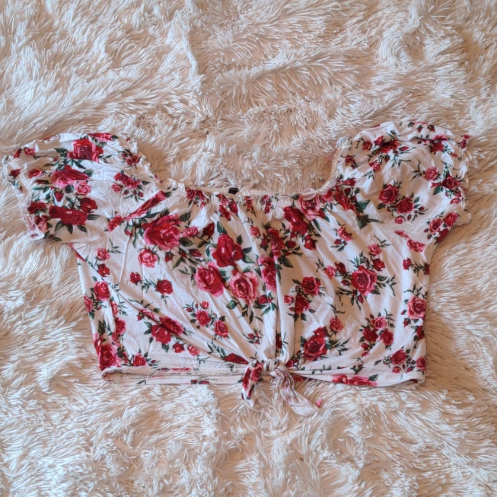 Rose Off Shoulder Top